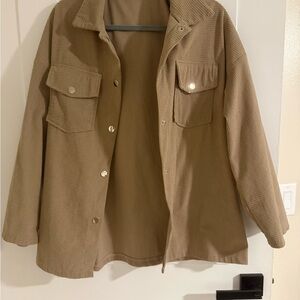 SHEIN Brown Corduroy Blazer